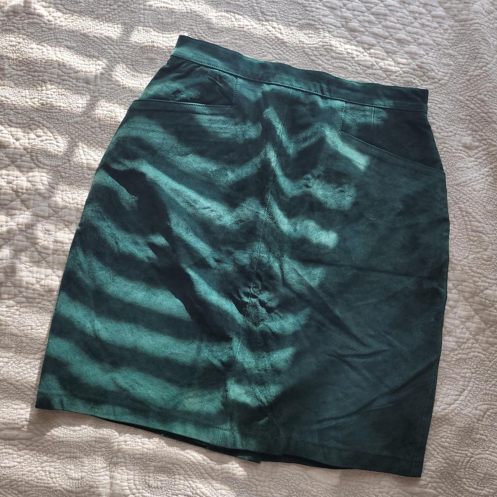 Genuine Suede Pencil Skirt